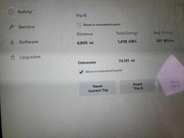 5YJSA1E14HF190587 - 2017 TESLA MODEL S 黑色 照片 9