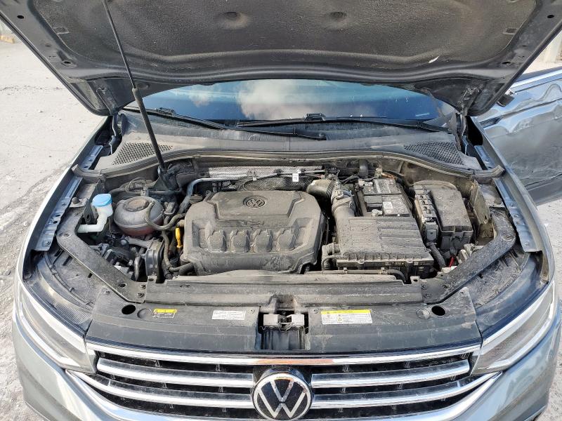 3VV3B7AX0NM157285 - 2022 VOLKSWAGEN TIGUAN SE GRAY photo 11
