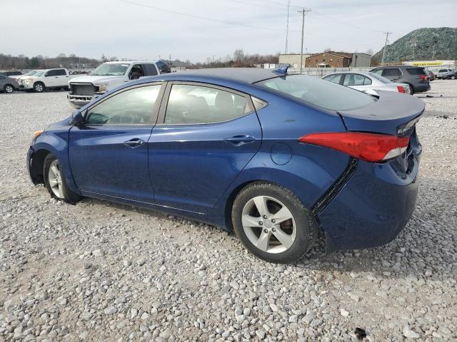 KMHDH4AE1DU757687 - 2013 HYUNDAI ELANTRA GLS BLUE photo 2