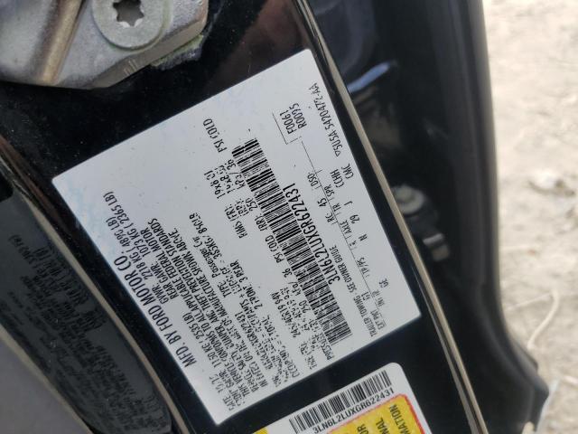 3LN6L2LUXGR622431 - 2016 LINCOLN MKZ HYBRID BLACK photo 12