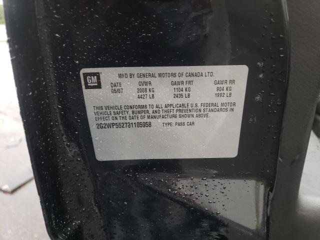 2G2WP552781105958 - 2008 PONTIAC GRAND PRIX 黑色 照片 12