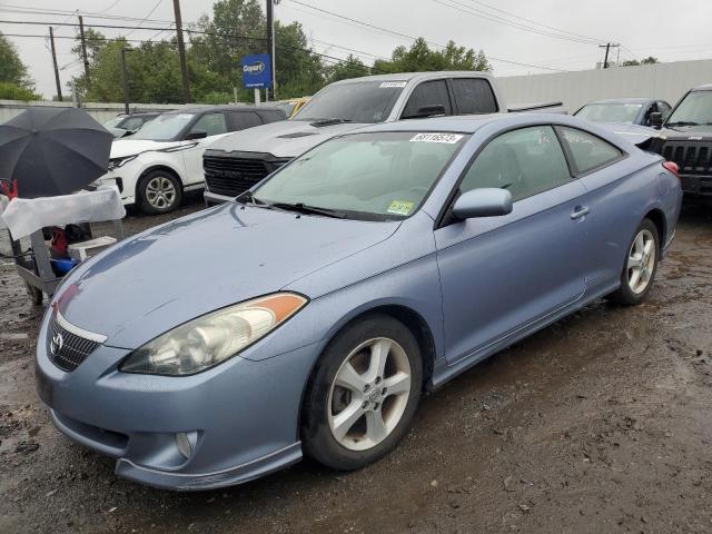 4T1CE38P74U799044 - 2004 TOYOTA CAMRY SOLA SE BLUE photo 1