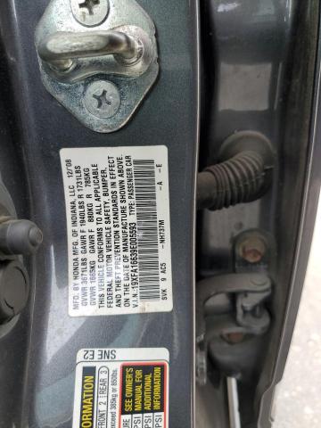 19XFA16639E005593 - 2009 HONDA CIVIC LX-S Gris photo 13