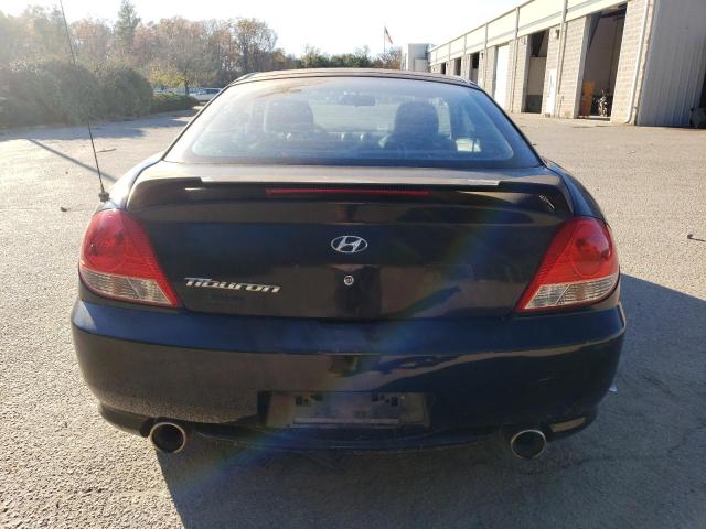 KMHHM65D56U189747 - 2006 HYUNDAI TIBURON GS BLACK photo 6