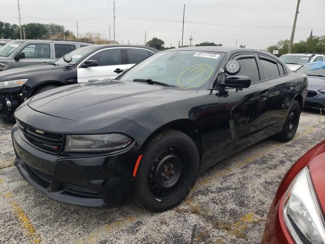 2C3CDXKT0GH219262 - 2016 DODGE CHARGER POLICE BLACK photo 1