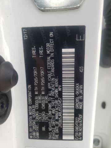 JTEBU5JR8J5532457 - 2018 TOYOTA 4RUNNER SR5/SR5 PREMIUM 白色 照片 14