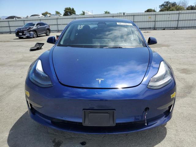 5YJ3E1EA2NF307281 - 2022 TESLA MODEL 3 Azul foto 5