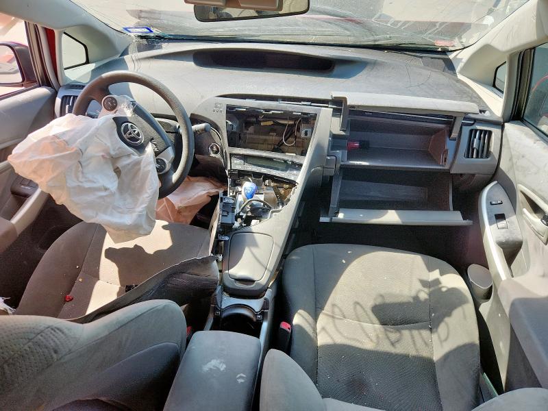 JTDKN3DU9A5210593 - 2010 TOYOTA PRIUS RED photo 8