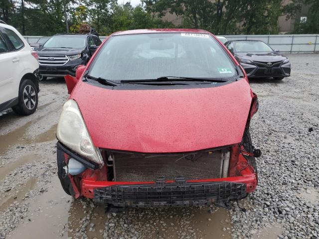 JHMGE8H67AS002422 - 2010 HONDA FIT SPORT RED photo 5