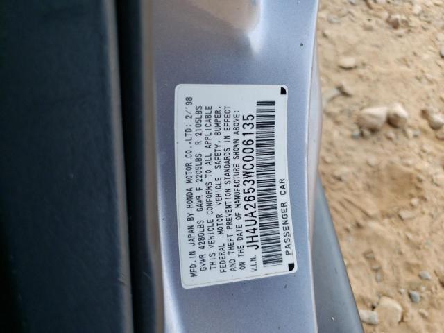 JH4UA2653WC006135 - 1998 ACURA 2.5TL GRAY photo 12