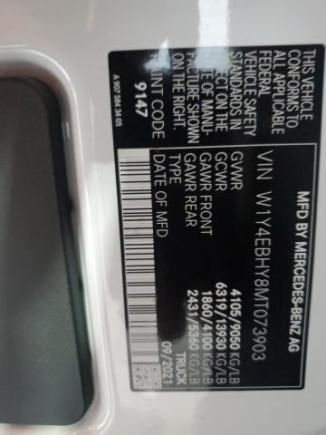 W1Y4EBHY8MT073903 - 2021 MERCEDES-BENZ SPRINTER 2500 WHITE photo 14