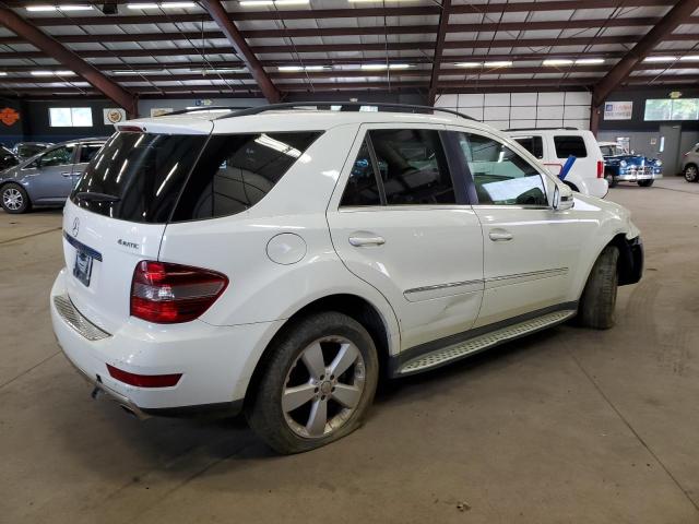 4JGBB8GB4BA654680 - 2011 MERCEDES-BENZ ML 350 4MATIC WHITE photo 3