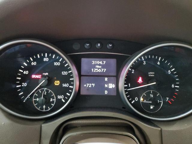 4JGBB8GB4BA654680 - 2011 MERCEDES-BENZ ML 350 4MATIC WHITE photo 9