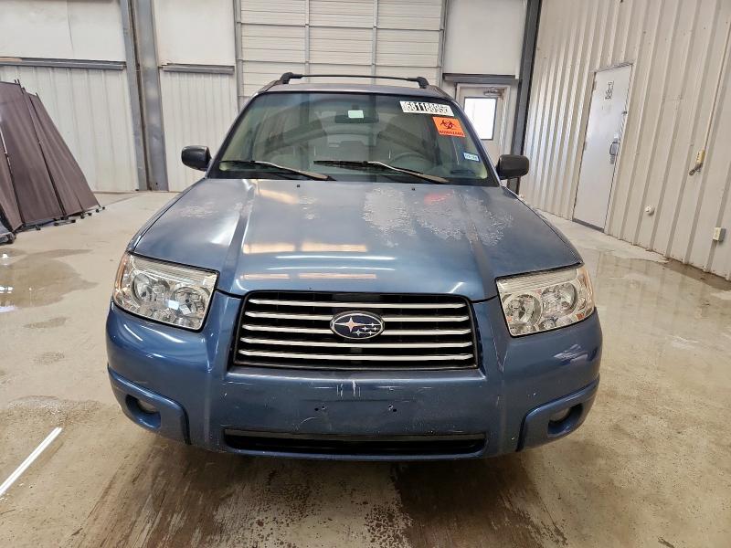 JF1SG63697H708241 - 2007 SUBARU FORESTER 2.5X BLUE photo 5