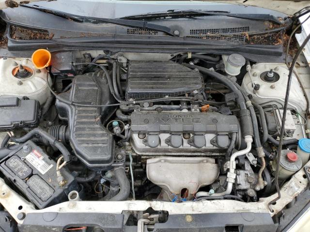 2HGES26744H515599 - 2004 HONDA CIVIC EX WHITE photo 11