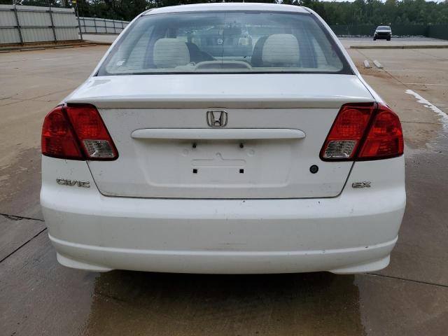 2HGES26744H515599 - 2004 HONDA CIVIC EX WHITE photo 6