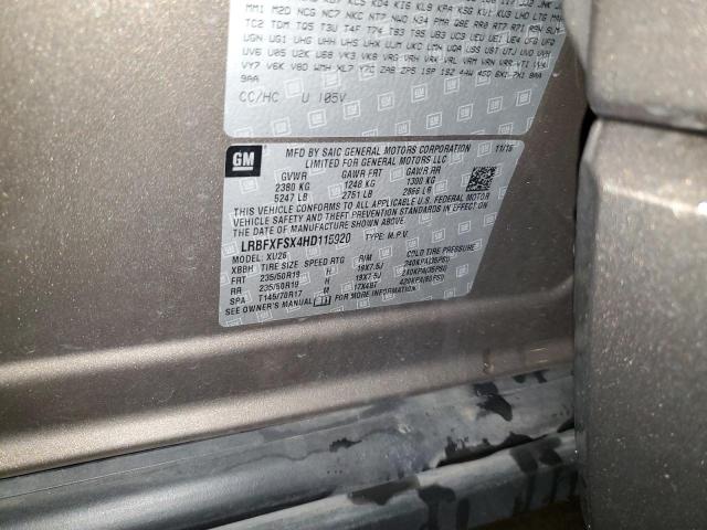 LRBFXFSX4HD115920 - 2017 BUICK ENVISION PREMIUM II Qəhvəyi foto 13