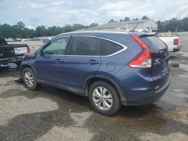 2HKRM4H72DH684563 - 2013 HONDA CR-V EXL BLUE photo 2
