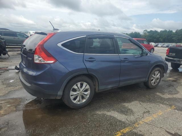2HKRM4H72DH684563 - 2013 HONDA CR-V EXL BLUE photo 3