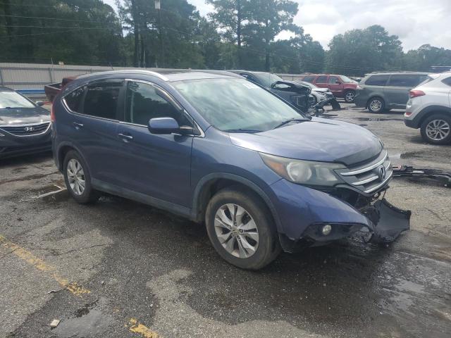 2HKRM4H72DH684563 - 2013 HONDA CR-V EXL BLUE photo 4