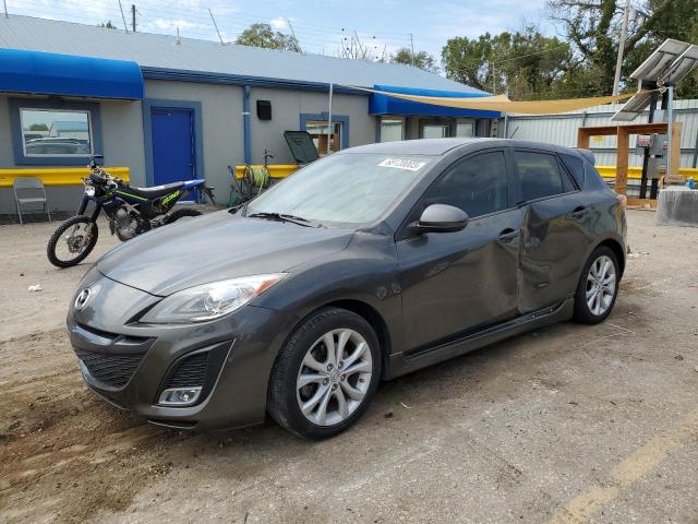 JM1BL1M56B1404378 - 2011 MAZDA 3 S GRAY photo 1