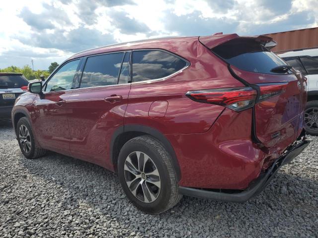 5TDGZRAH8NS541329 - 2022 TOYOTA HIGHLANDER XLE RED photo 2