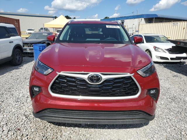 5TDGZRAH8NS541329 - 2022 TOYOTA HIGHLANDER XLE RED photo 5