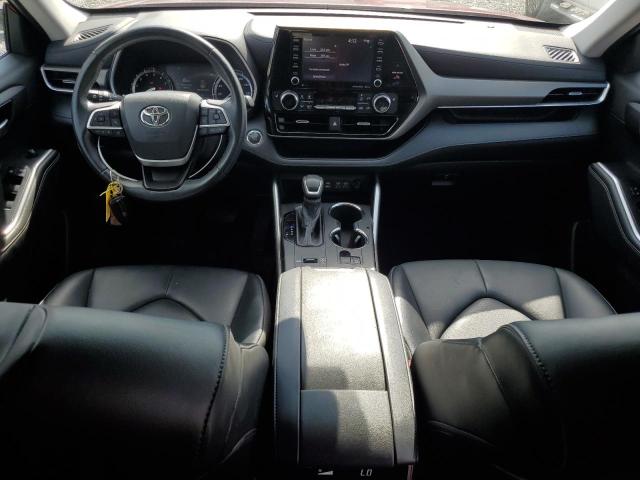 5TDGZRAH8NS541329 - 2022 TOYOTA HIGHLANDER XLE RED photo 8