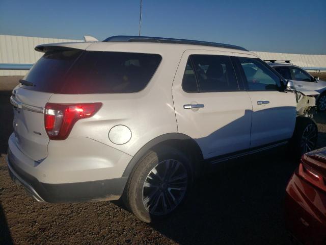 1FM5K8HTXHGD23824 - 2017 FORD EXPLORER PLATINUM WHITE photo 3