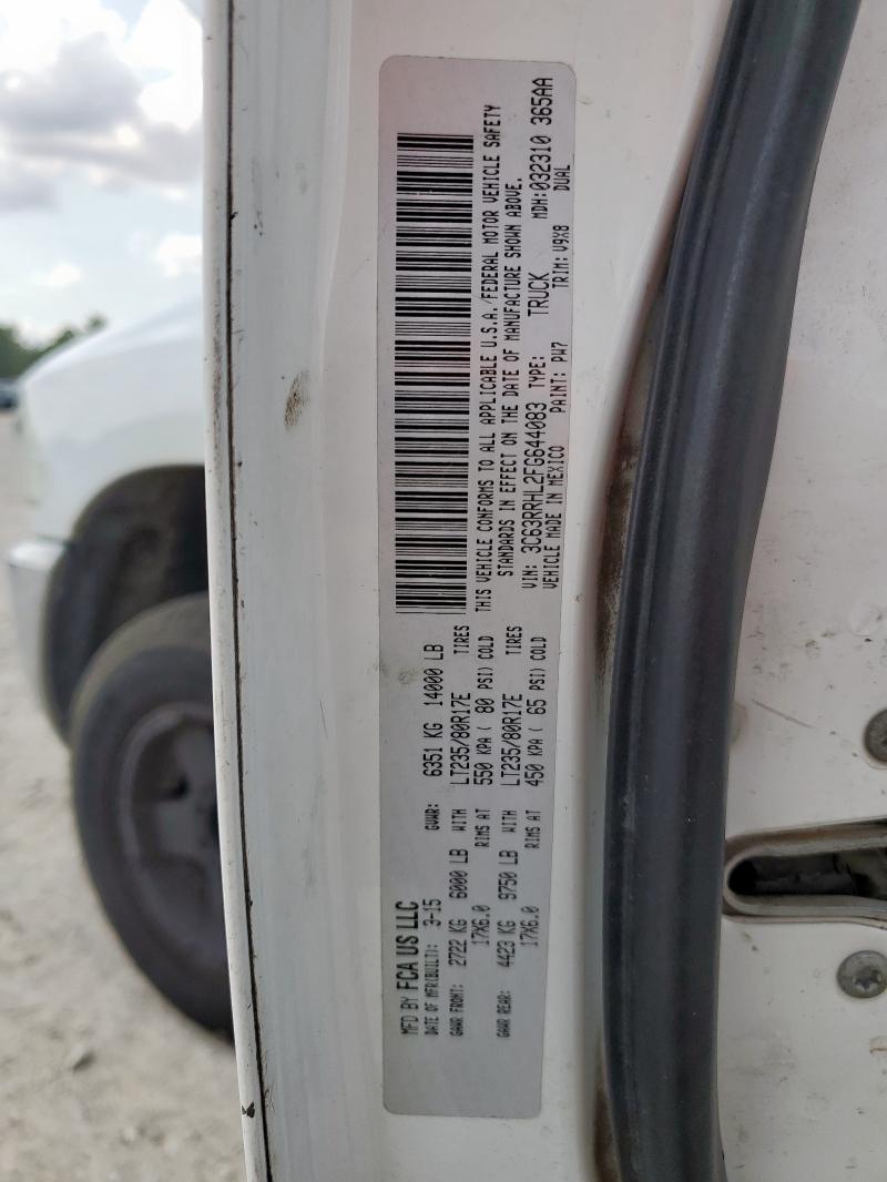 3C63RRHL2FG644083 - 2015 RAM 3500 SLT WHITE photo 13
