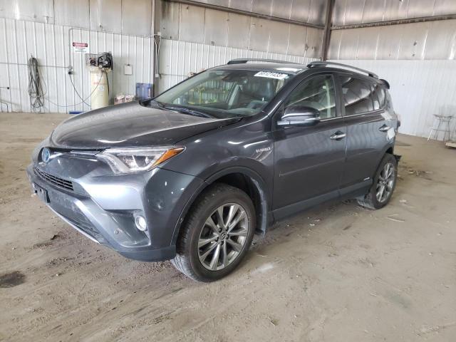 JTMDJREV0JD236259 - 2018 TOYOTA RAV4 HV LIMITED GRAY photo 1