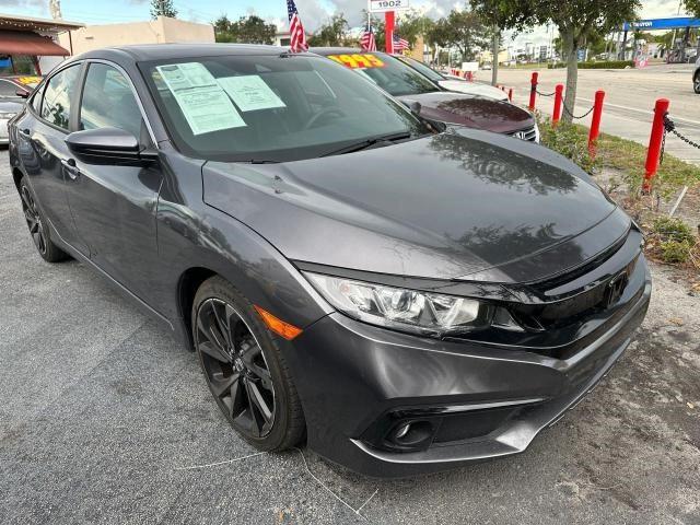 2HGFC2F88MH503630 - 2021 HONDA CIVIC SPORT GRAY photo 1