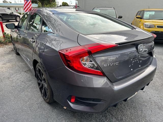 2HGFC2F88MH503630 - 2021 HONDA CIVIC SPORT GRAY photo 3