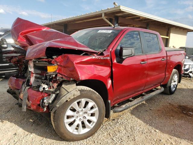 1GCPYBEK0NZ112684 - 2022 CHEVROLET SILVERADO K1500 CUSTOM RED photo 1