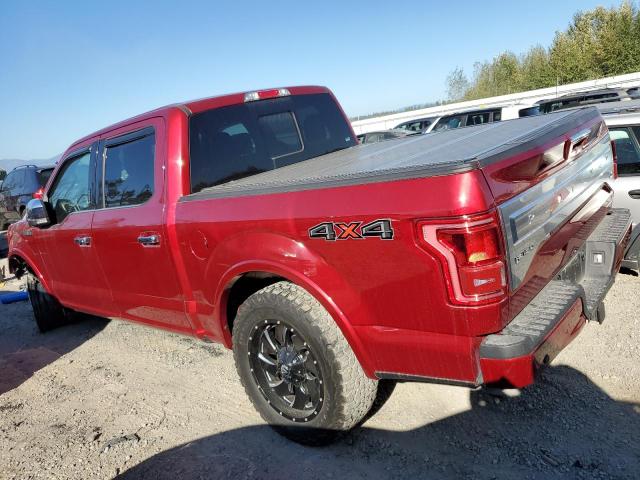1FTEW1EFXFFA31902 - 2015 FORD F150 SUPERCREW RED photo 2