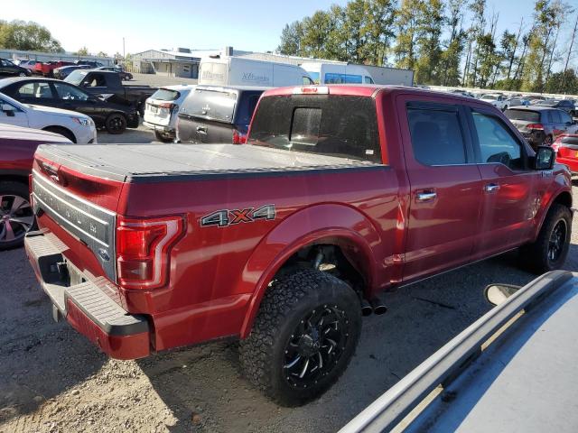 1FTEW1EFXFFA31902 - 2015 FORD F150 SUPERCREW RED photo 3