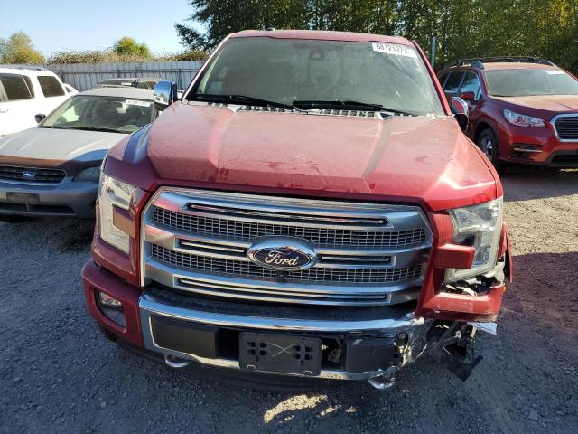 1FTEW1EFXFFA31902 - 2015 FORD F150 SUPERCREW RED photo 5