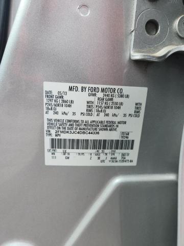 2FMDK3JC4DBC44336 - 2013 FORD EDGE SEL 银色 照片 13