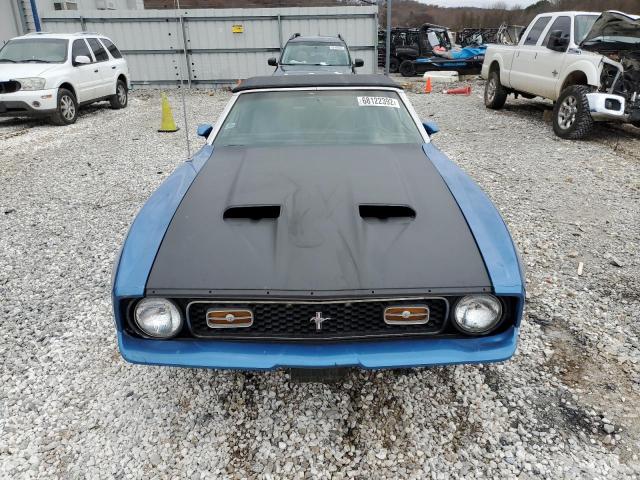 2F03H216036 - 1972 FORD MUSTANG 2D BLUE photo 5