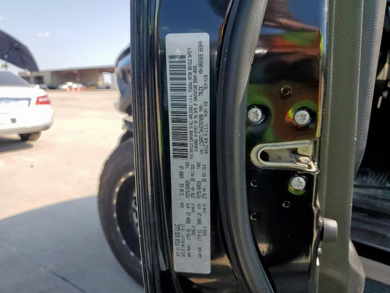 1C6RR7LTXHS797098 - 2017 RAM 1500 SLT BLACK photo 12