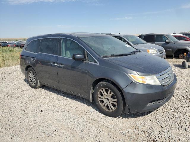 5FNRL5H62CB027372 - 2012 HONDA ODYSSEY EXL GRAY photo 4