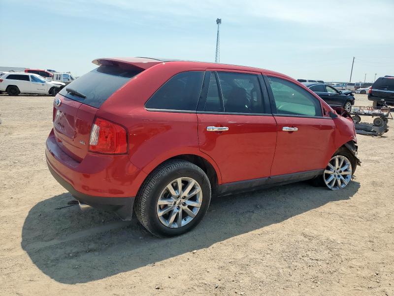 2FMDK3JC3BBA38812 - 2011 FORD EDGE SEL RED photo 3
