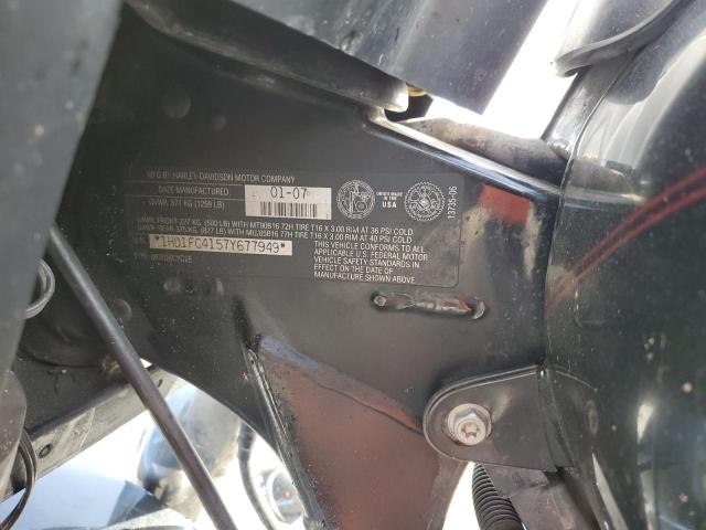 1HD1FC4157Y677949 - 2007 HARLEY-DAVIDSON FLHTCUI 石墨色 照片 10