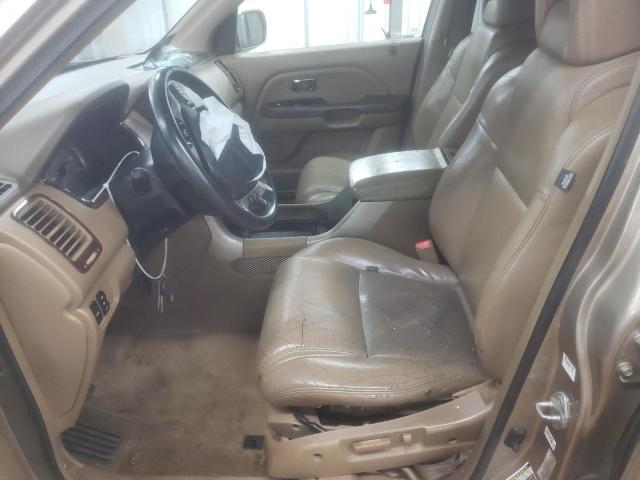 2HKYF18744H579107 - 2004 HONDA PILOT EXL TAN photo 7