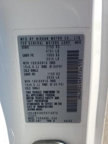 3N63M0ZNXFK716970 - 2015 CHEVROLET CITY EXPRE LT 白色 照片 12