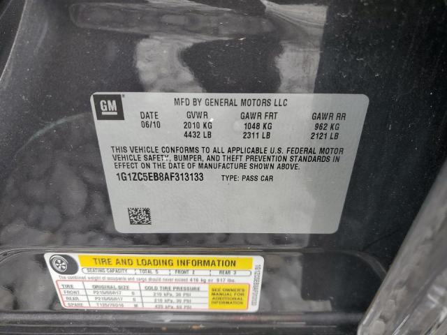 1G1ZC5EB8AF313133 - 2010 CHEVROLET MALIBU 1LT 灰色 照片 12