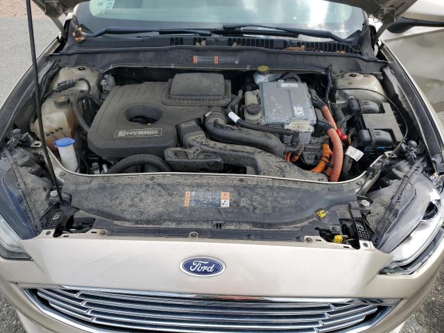 3FA6P0LU2JR250612 - 2018 FORD FUSION SE HYBRID GOLD photo 11