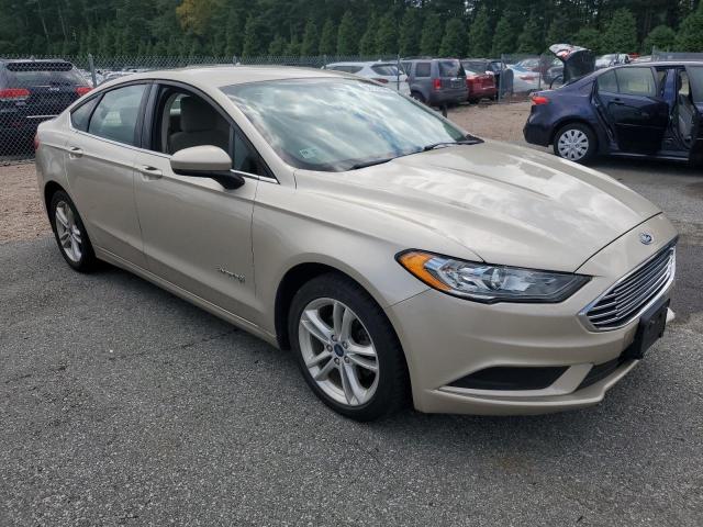 3FA6P0LU2JR250612 - 2018 FORD FUSION SE HYBRID GOLD photo 4