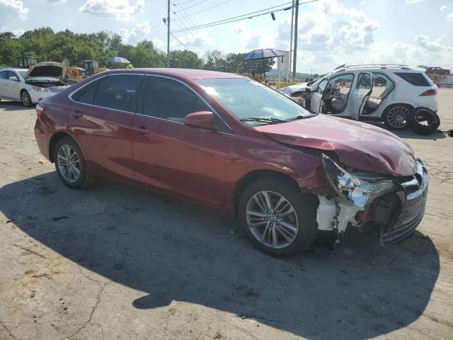 4T1BF1FK0HU762492 - 2017 TOYOTA CAMRY LE RED photo 4