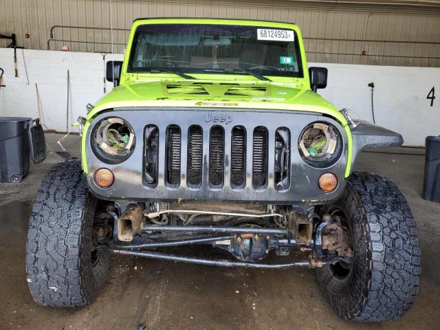 1C4AJWAGXDL516547 - 2013 JEEP WRANGLER SPORT GREEN photo 5